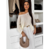 Bílý oversize elegantní svetřík ZYRMINA