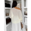 Bílý oversize elegantní svetřík ZYRMINA