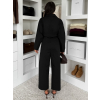 Černý dlouhý bavlněný oversize overal JAVAILA