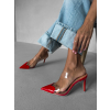 Červené elegantní lodičky na podpatku FYNORY