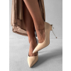 Béžové nude lesklé lodičky na podpatku TREGON