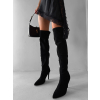 Černé semišové vysoké kozačky ARTONE nad kolena