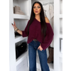 Vínový elegantní svetr ZYRMINA