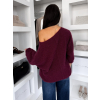 Vínový elegantní svetr ZYRMINA