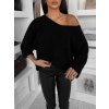 Černý oversized elegantní svetr ZYRMINA