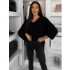 Černý oversized elegantní svetr ZYRMINA