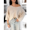 Krémový oversize svetřík ZYRMINA
