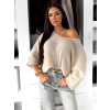 Krémový oversize svetřík ZYRMINA