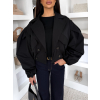 Černá krátká balónová bunda RIVOYA