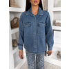 Modrá džínová oversize košile TANROS
