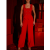 Červený elegantní společenský overal TORAVIE