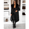 Černý dlouhý zimní bunda kabát LUMIYA