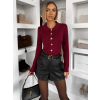 Vínový elegantní svetřík BRIVONA