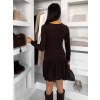 Hnědé elegantní šaty QULENZA