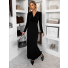 Černé společenské dlouhé šaty OLIVINE