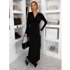 Černé společenské dlouhé šaty OLIVINE