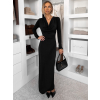 Černé společenské dlouhé šaty OLIVINE