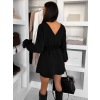 Černé krátké šaty AVROI s volánem