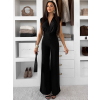 Černý elegantní společenský dlouhý overal DULEMAR