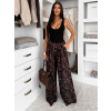 Leopardí široké wide leg leopardí kalhoty EMARIE