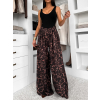 Leopardí široké wide leg leopardí kalhoty EMARIE