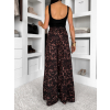 Leopardí široké wide leg leopardí kalhoty EMARIE
