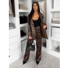 Leopardí elegantní kalhotový kostým LIRVANA