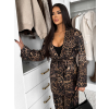 Leopardí elegantní kalhotový kostým LIRVANA
