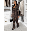 Leopardí elegantní kalhotový kostým LIRVANA