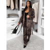 Leopardí elegantní kalhotový kostým LIRVANA