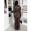 Leopardí elegantní kalhotový kostým LIRVANA