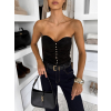 Černý korzetový top ZELTRIK