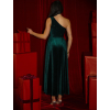 Smaragdové flitrované dlouhé společenské šaty FAIDURI s vlečkou