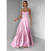 Starorůžové dlouhé plesové šaty CELLINES se šněrováním