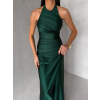 Smaragdové společenské dlouhé šaty SYVONA