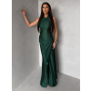 Smaragdové společenské dlouhé šaty SYVONA