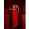 Červené elegantní dlouhé šaty FUREVO