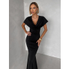 Černé elegantní dlouhé variabilní šaty VELIQUE