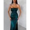 Smaragdové společenské korzetové šaty ZONTIRE
