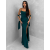 Smaragdové společenské dlouhé šaty BELUNA