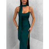 Smaragdové společenské dlouhé šaty BELUNA