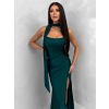 Smaragdové společenské dlouhé šaty BELUNA