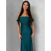 Smaragdové společenské plesové dlouhé šaty LUNZARO