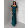 Smaragdové společenské plesové dlouhé šaty LUNZARO