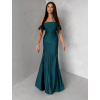 Smaragdové společenské plesové dlouhé šaty LUNZARO
