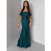 Smaragdové společenské plesové dlouhé šaty LUNZARO