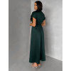 Smaragdové elegantní jednoduché midi šaty OMNIS