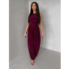 Vínové tvarující společenské šaty ALYRION