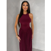 Vínové tvarující společenské šaty ALYRION