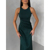 Smaragdové společenské šaty VELMORO s body